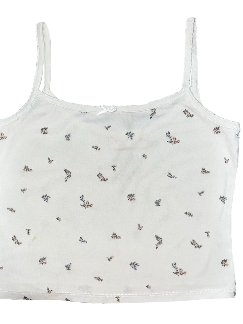 Levi’s White Floral Print Cami Tank Top